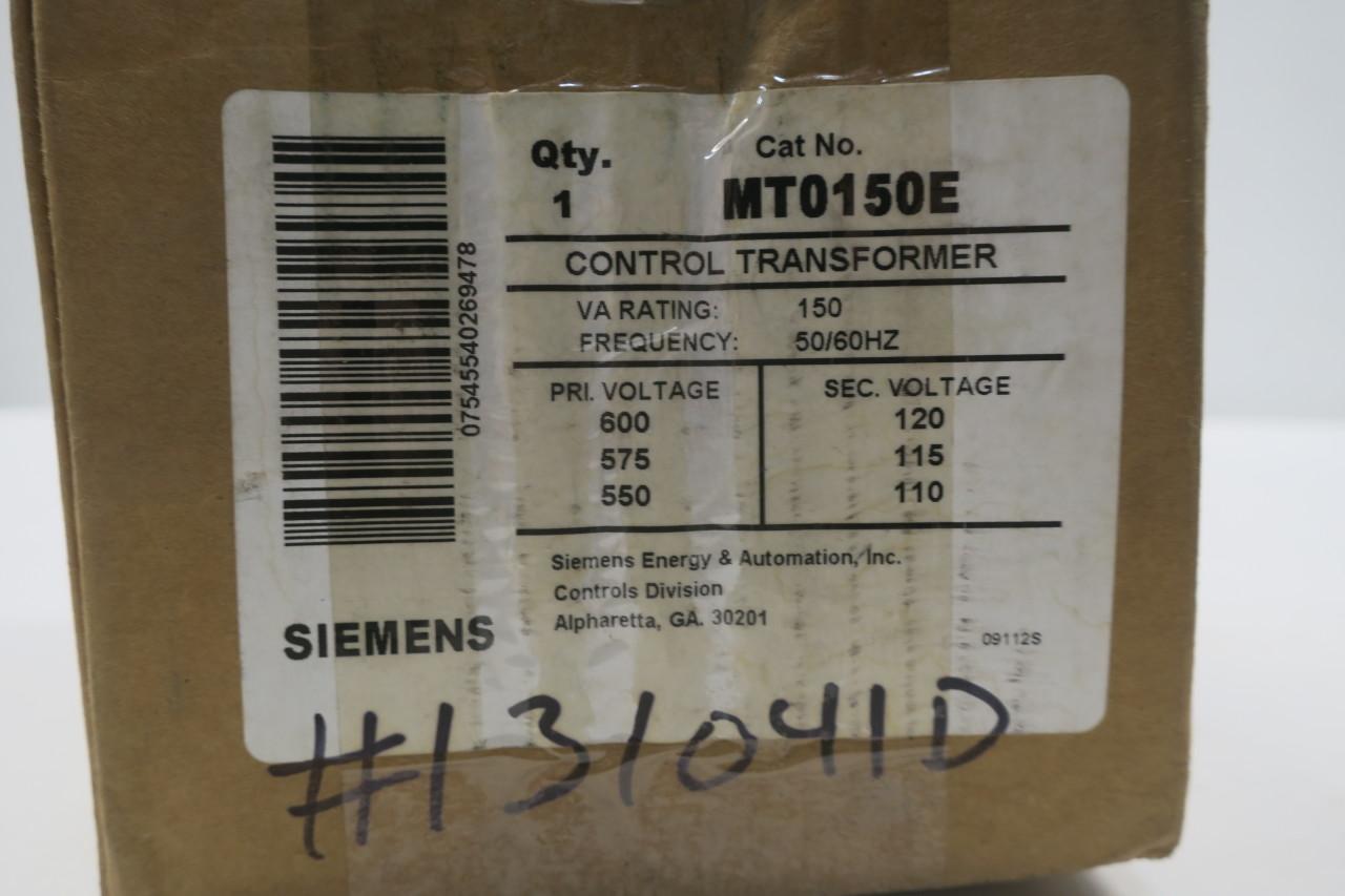 Siemens MT0150E Control Transformer  *NEW in Box* 