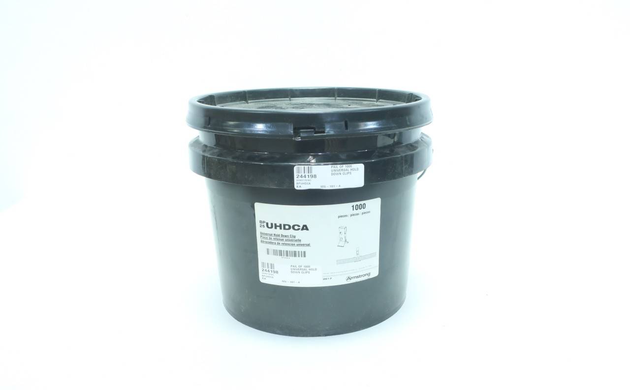 Set Of 1000 Armstrong UHDCA Bp 25 Universal Cieling Hold Down Clip