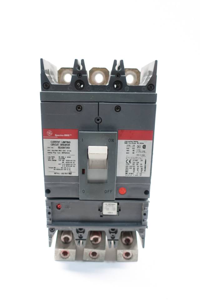 Ge Sgla36at0400 Spectra Rms Circuit Breaker 400a 3p 600v-ac W 400a Plug 