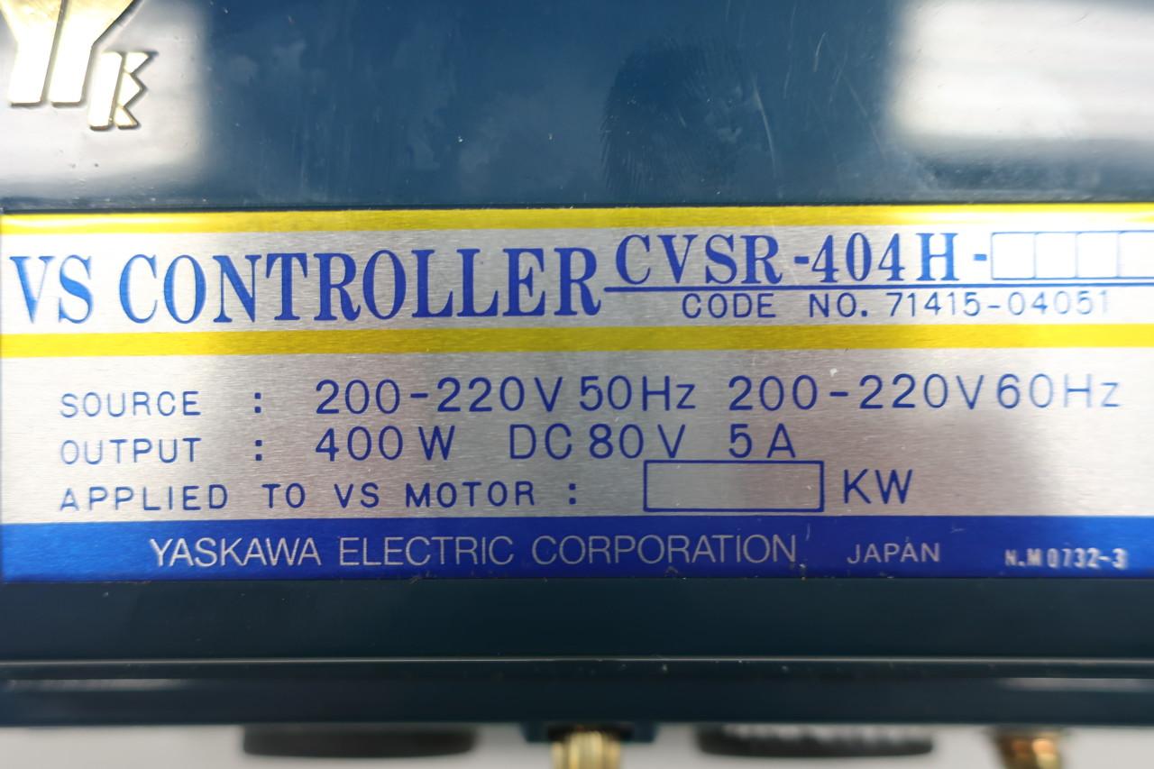 Yaskawa CVSR-404H Vs Controller 200-220v-ac 400w 80v-dc