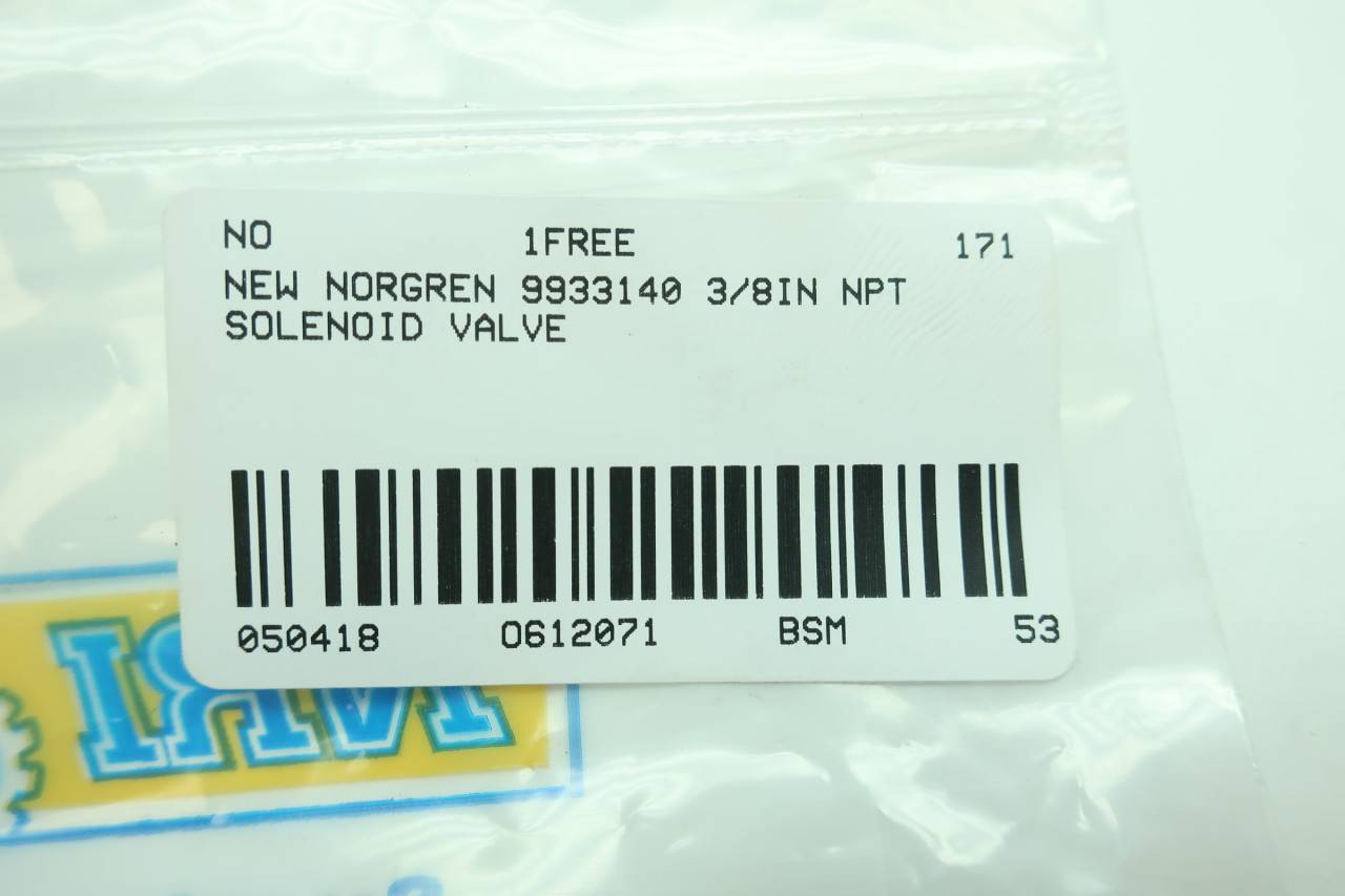 Details about   Norgren Pneumatic Solenoid Valve 9933140