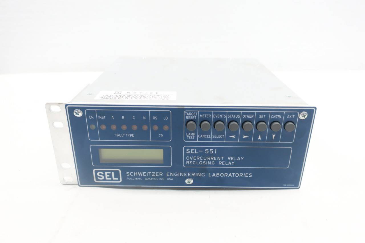 Business & Industrial Relays reclosing relay SEL SEL551C overcurrent