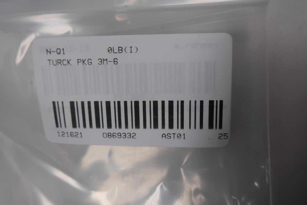 Turck Pico Fast Molded Cord Set PKGC 3M-0.6-PSGC 3M/S1291  3 WIRE   NEW 