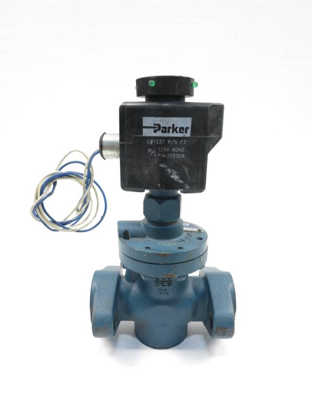 PARKER S4A REFRIGERATION SOLENOID VALVE 120VAC 3/4IN D599698