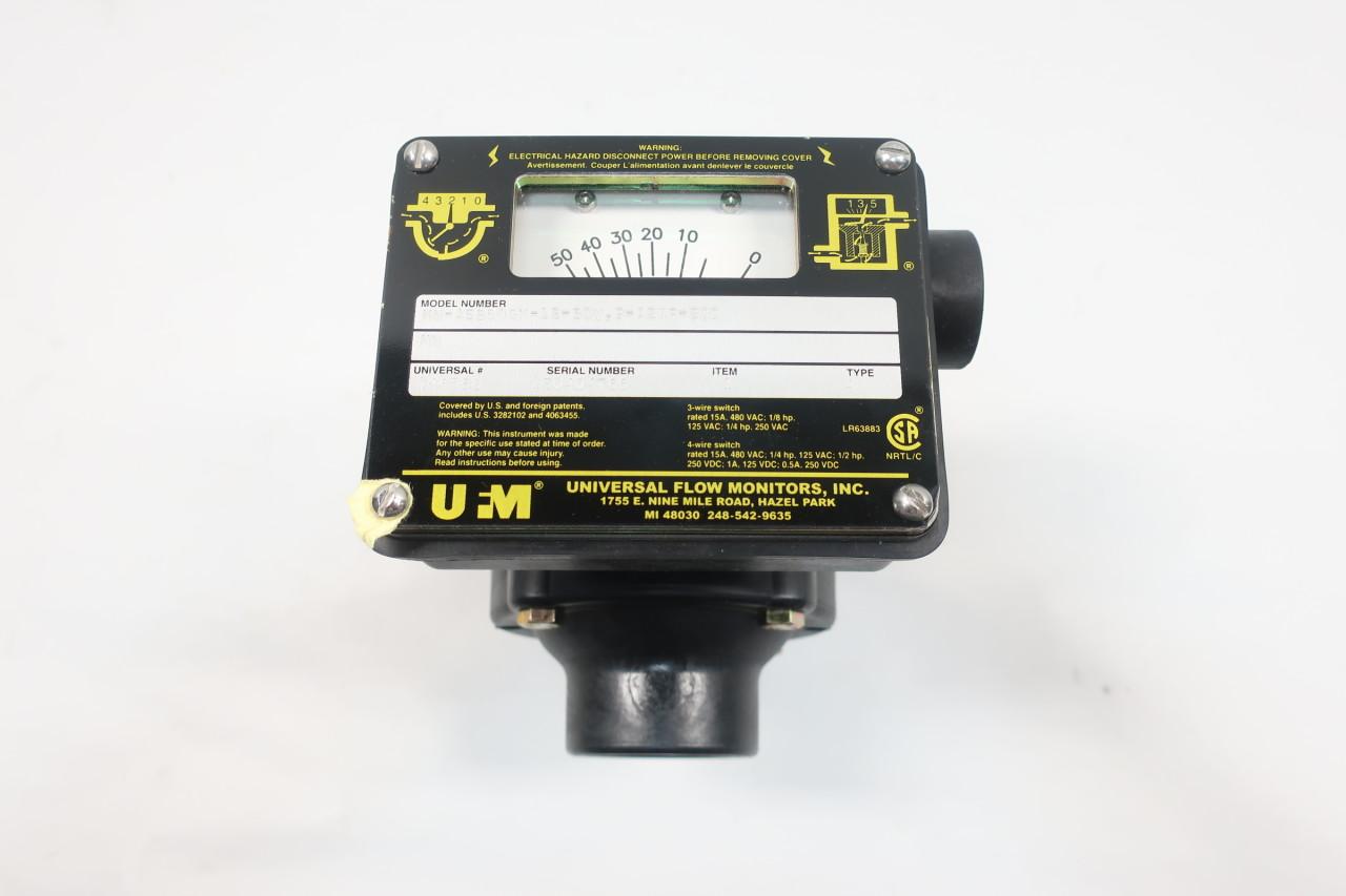 Details about   UFM Universal Flow Monitor #SN-IIE5GM-2-32V1.0-TT0XR 0-5 GPM 1/4" FNPT NOS New 