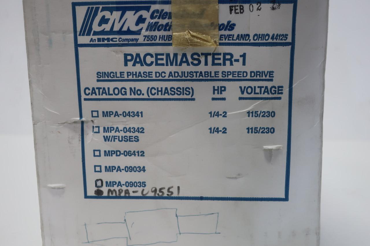 Cmc Cleveland MPA-09551 Pacemaster 115/230v-ac 10a Amp 90/180v-dc