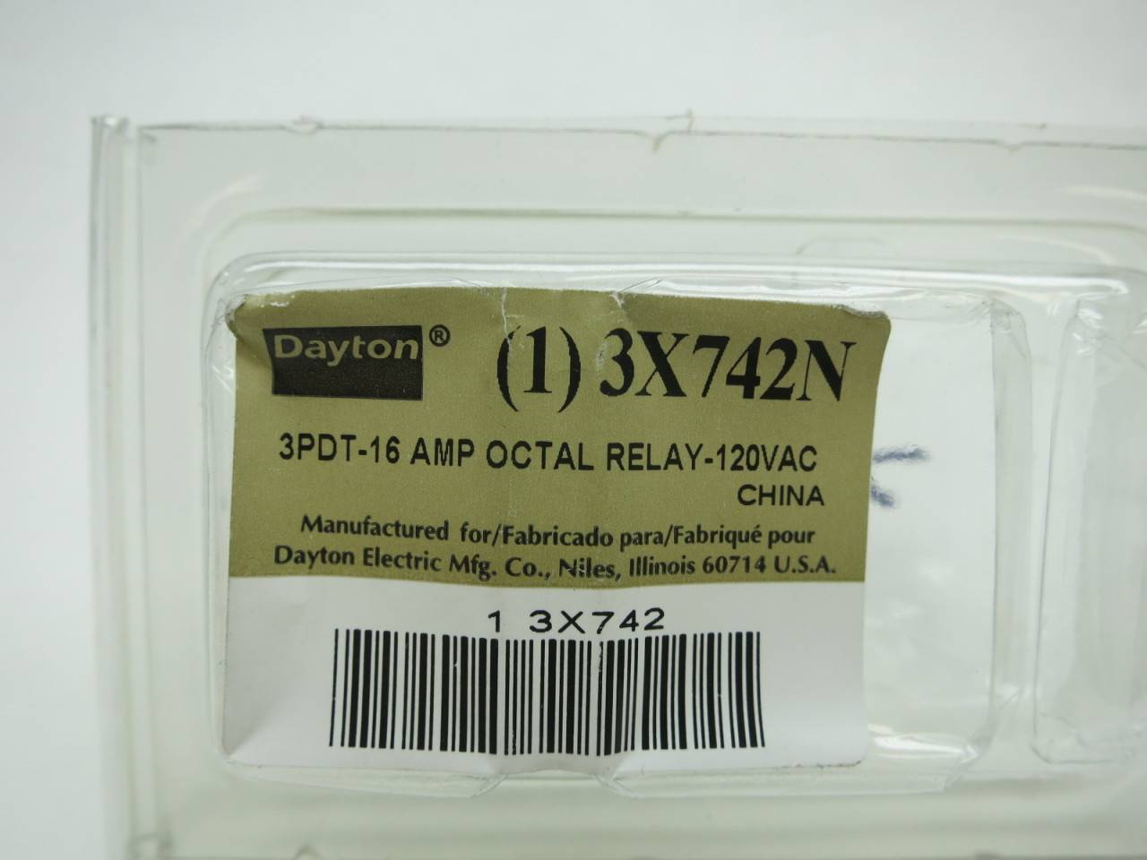 Business General Purpose Relays Relays Dayton 3X742N Octal Relay 120 ...