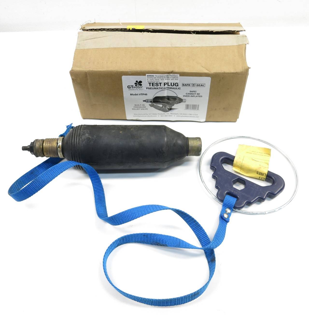 Gt Water Products Tp46 Safe T Seal Pneumatic Hydraulic Test Plug