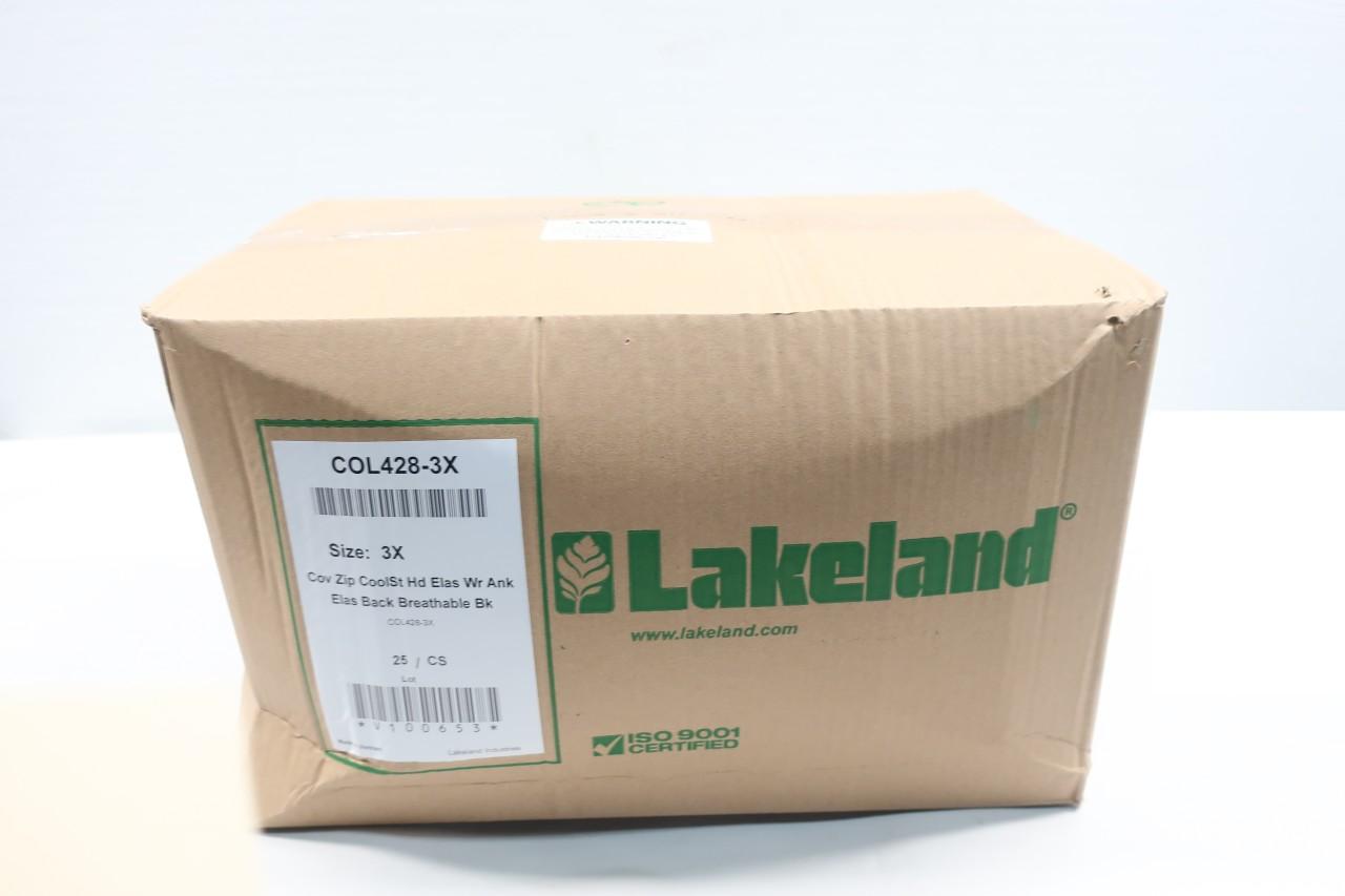 Box Of 25 Lakeland Industries COL428-3X Micromax Ns Coolsuit Coverall Size 3x 