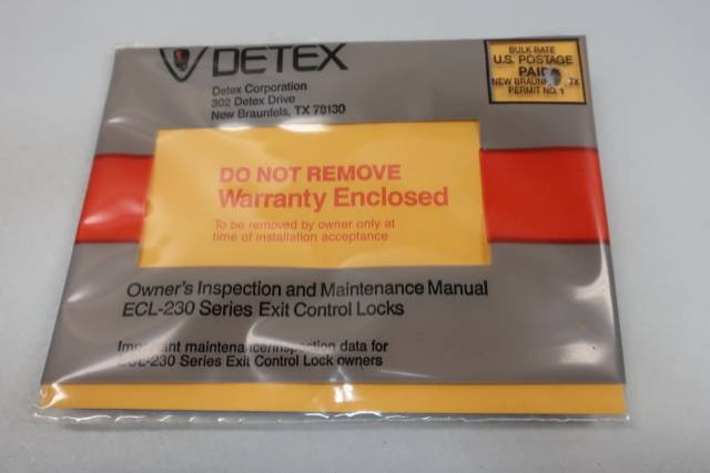 Detex Ecl 230k Emergency Exit Only Door Alarm