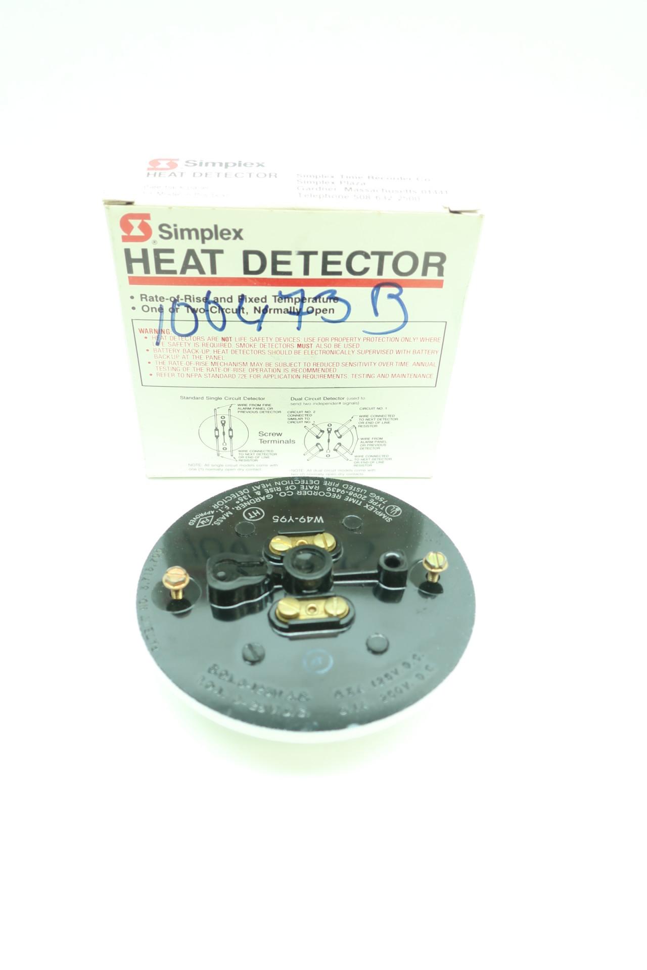 Simplex 2098-9439 Fire Alarm Heat Detector #27 