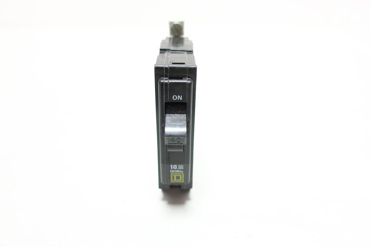 120/240 VAC for sale online 1 Pole 40 A Square D QOB140 Miniature Circuit Breaker 