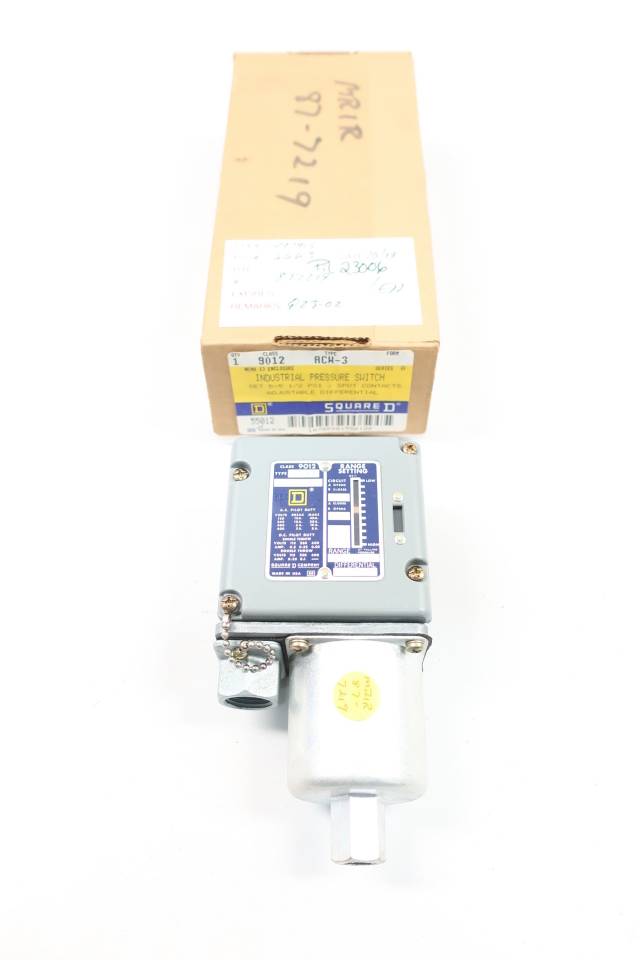 SQUARE D 9012 ACW-3 PRESSURE SWITCH 1-10PSI
