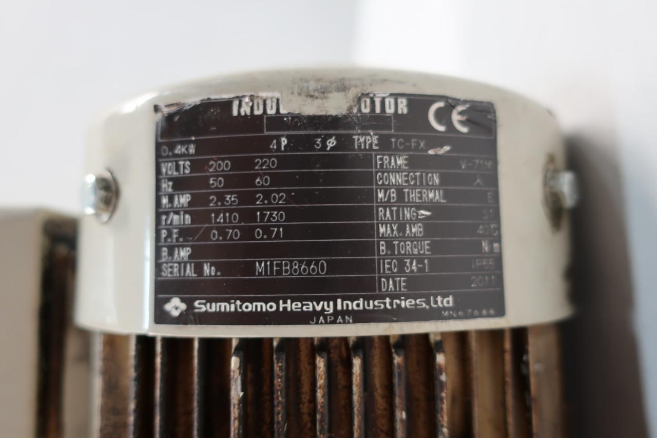 すもも SUMITOMO CNVM05-5097-25 ALTAX DRIVE GEARMOTOR 69.2RPM 3PH