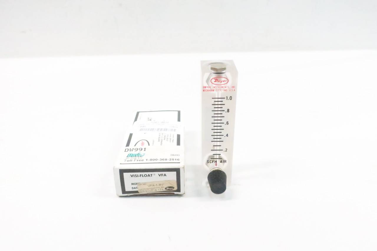 Dwyer VFA1BV Variable Area Flow Meter 01scfh 1/8in Npt
