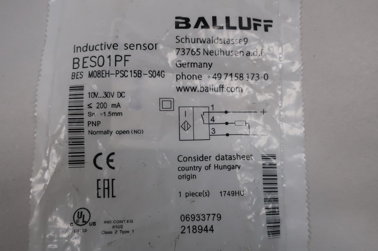 Balluff BES01PF BES M08EH-PSC15B-S04G Induktiver Sensor Neu OVP 285/112 