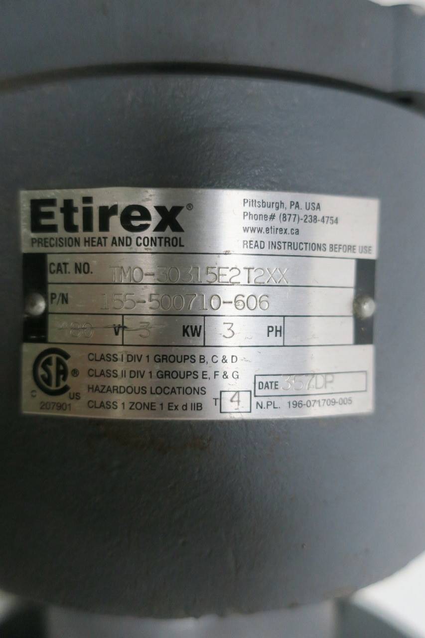 ETIREX TMO-30315E2T2XX 3PH 25IN 3KW 480V-AC IMMERSION HEATER