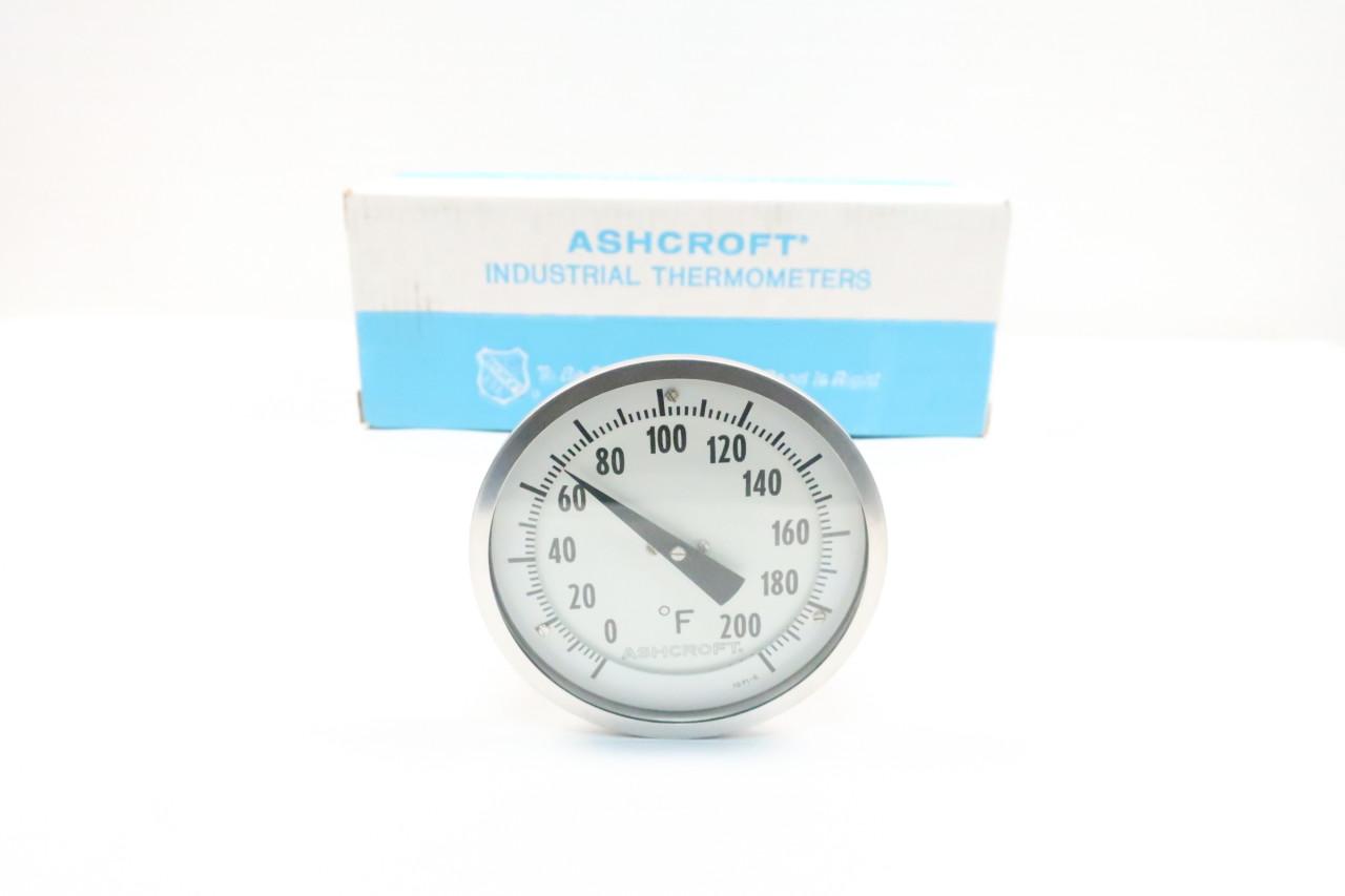 Ashcroft Thermometer 0-200f 1/2in Npt 5in 