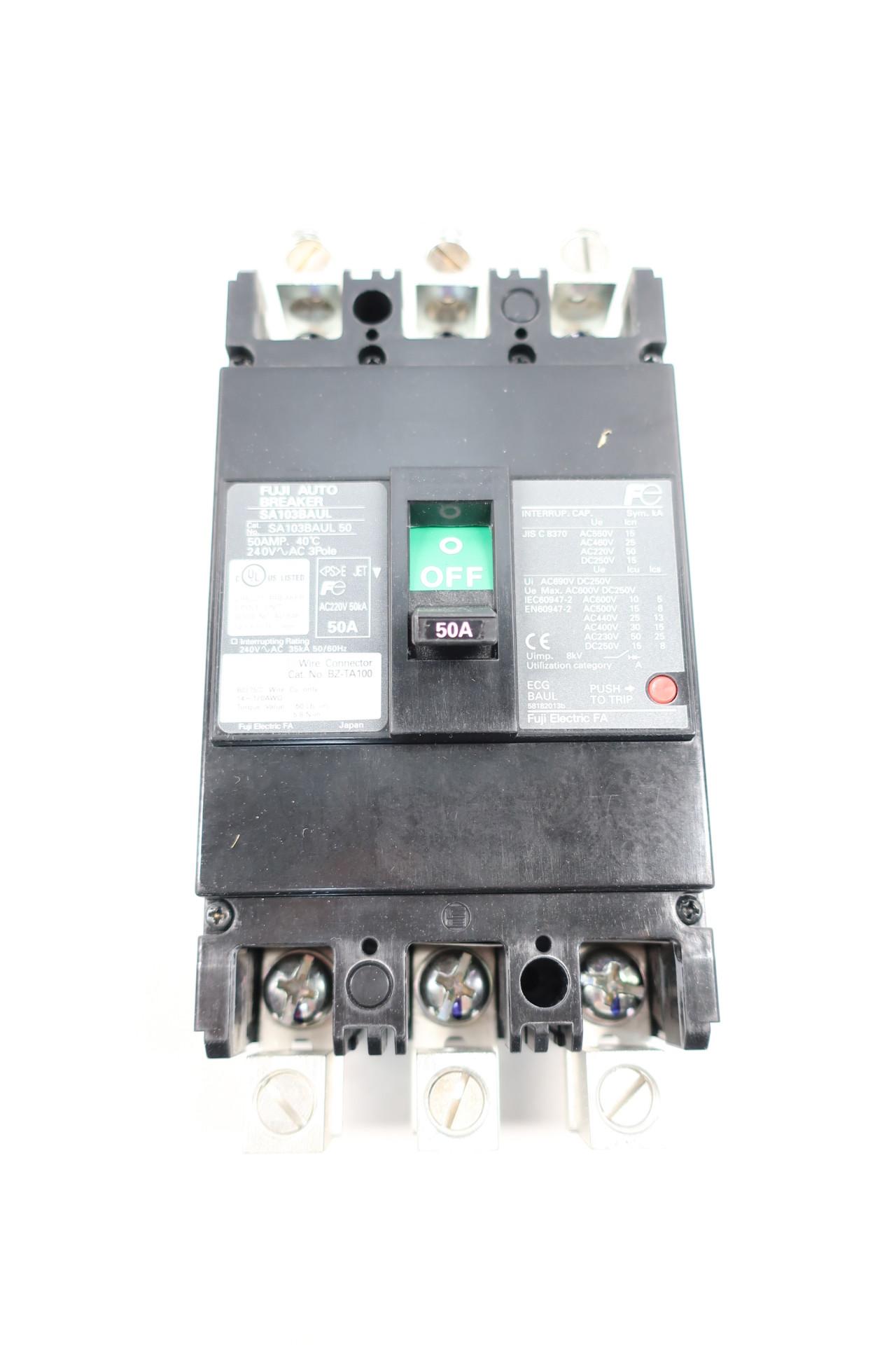 new Fuji Molded Case Circuit Breaker EA103C 50A  3P  new  in  box 