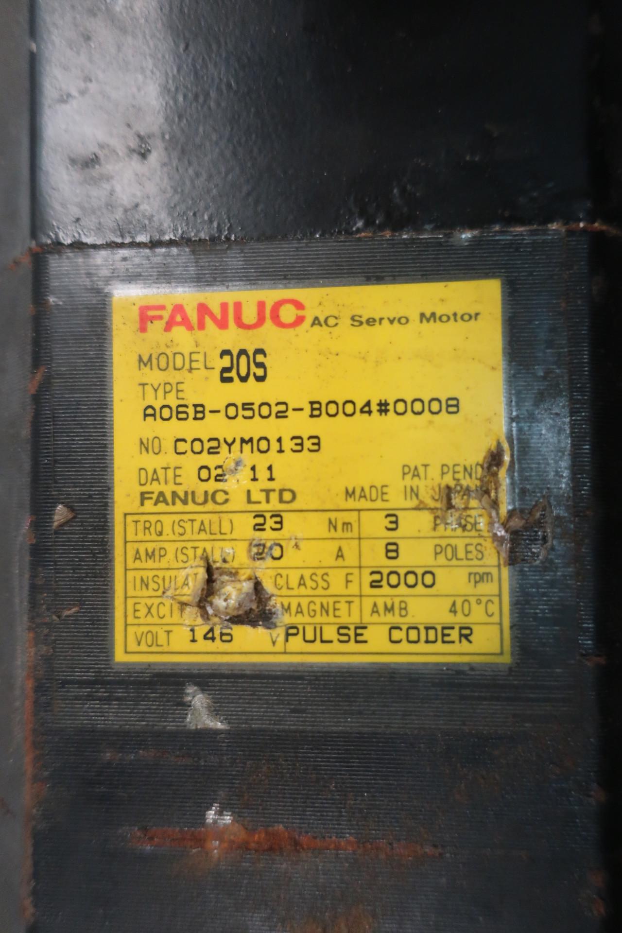 Fanuc A06B-0502-B004#0008 Servo Motor 146v 3ph 2000rpm 23nm