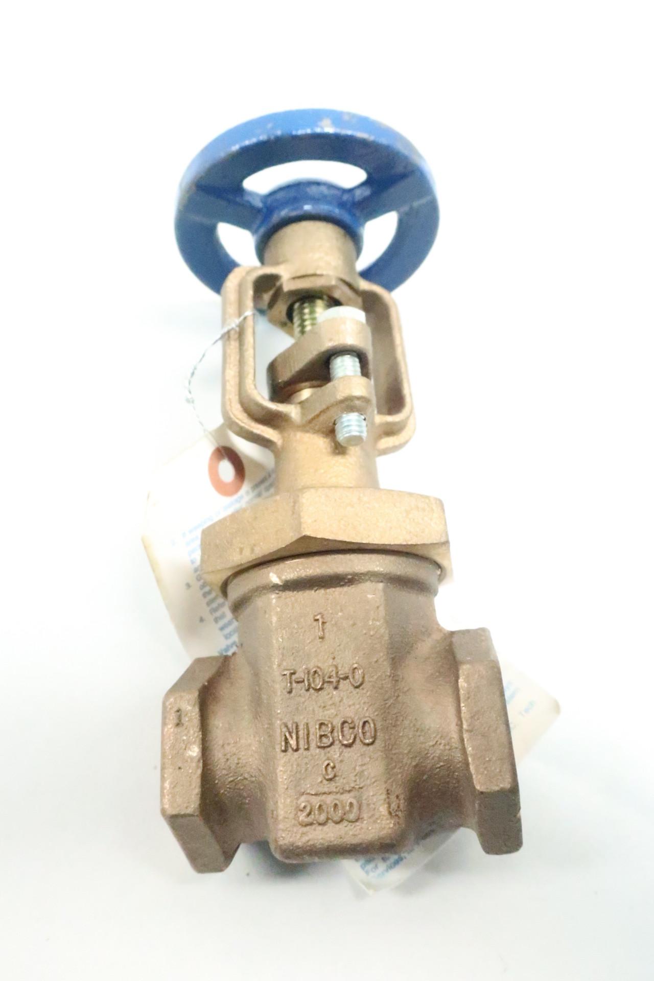 Details about   Nibco T-104-0 Manual Bronze Threaded 1in Npt Wedge Gate Valve 