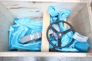 CURTISS-WRIGHT MD21261 MANUAL STEEL LUGGED BUTTERFLY VALVE 6IN 150