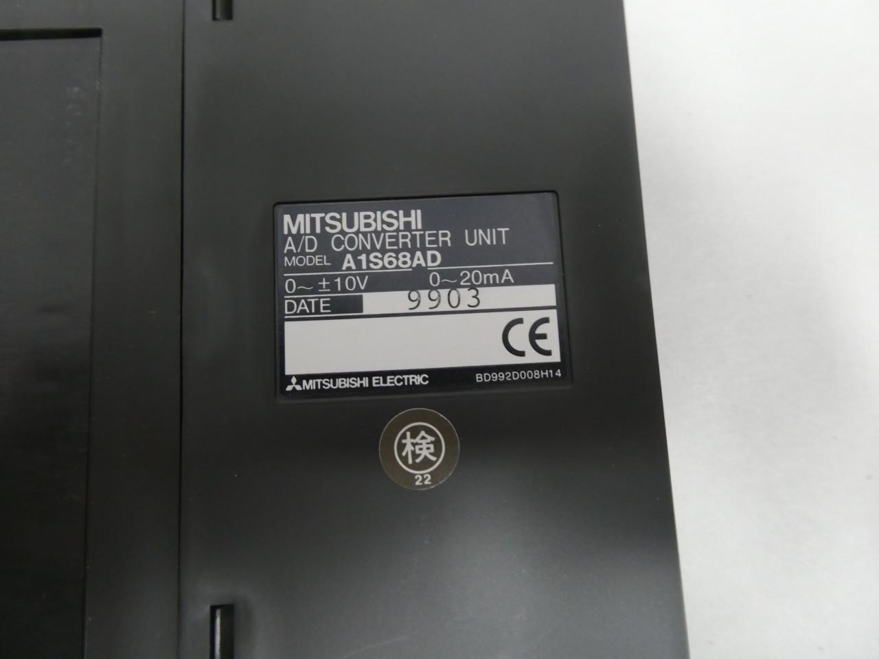 MITSUBISHI A1S68AD ANALOG DIGITAL CONVERTER UNIT OTHER PLC AND DCS