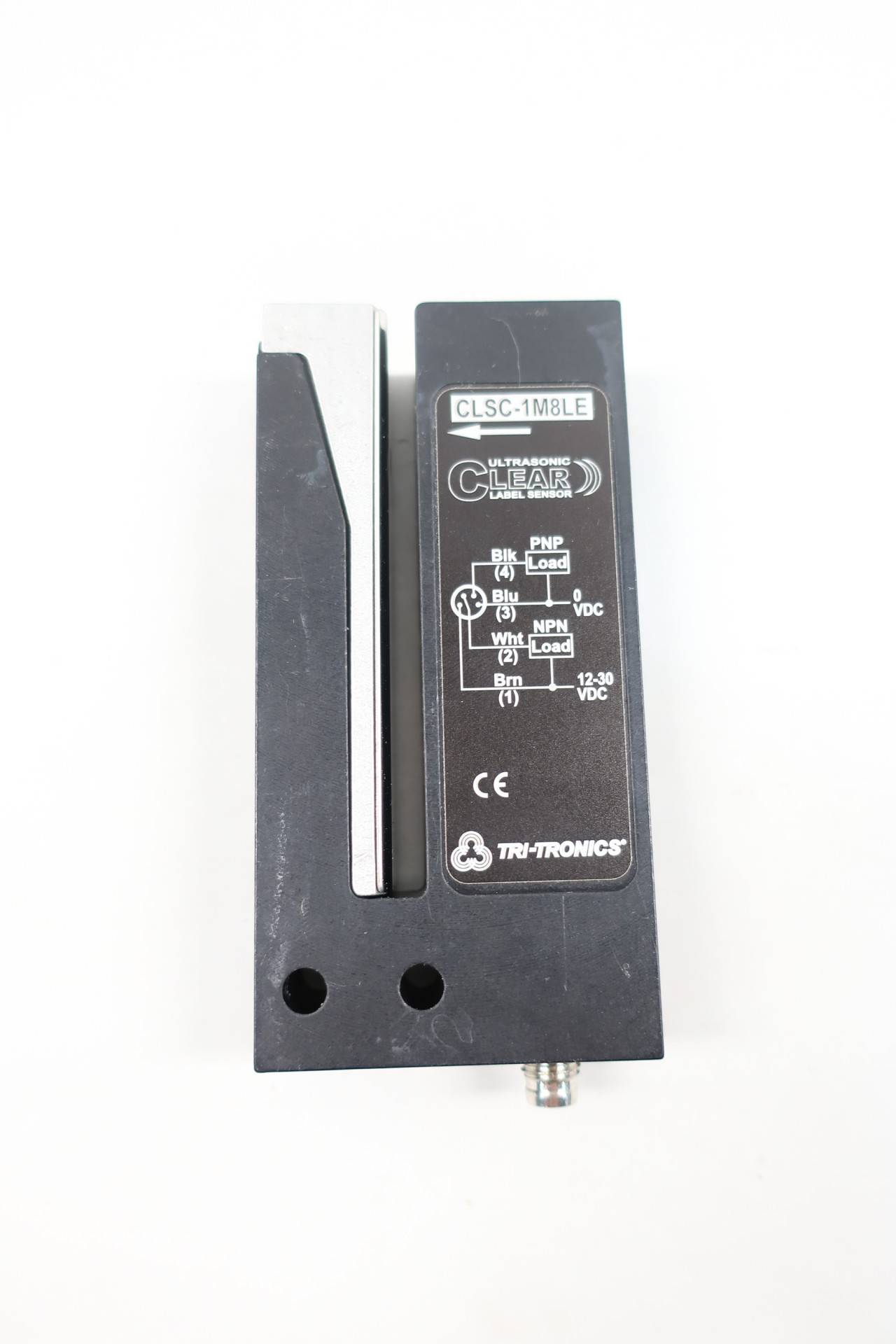 Advanced Timer TRITRONICS CLSC-1M8LE ULTRASONIC Clear Label Sensor 12-30VDC Polarity Protected M8 4-PIN Connector NPN and PNP Output
