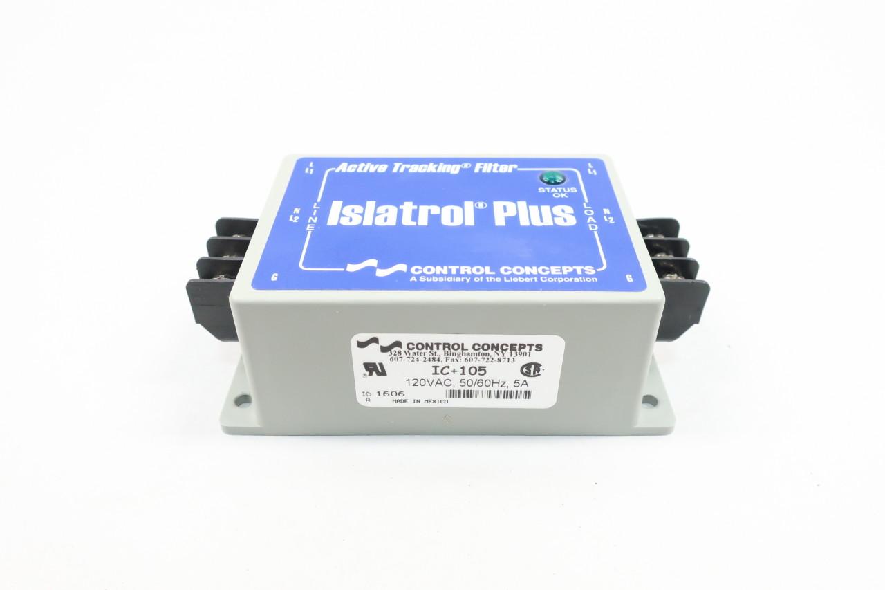 Control Concepts  Islatrol  I-105  120VAC  5A  Used 