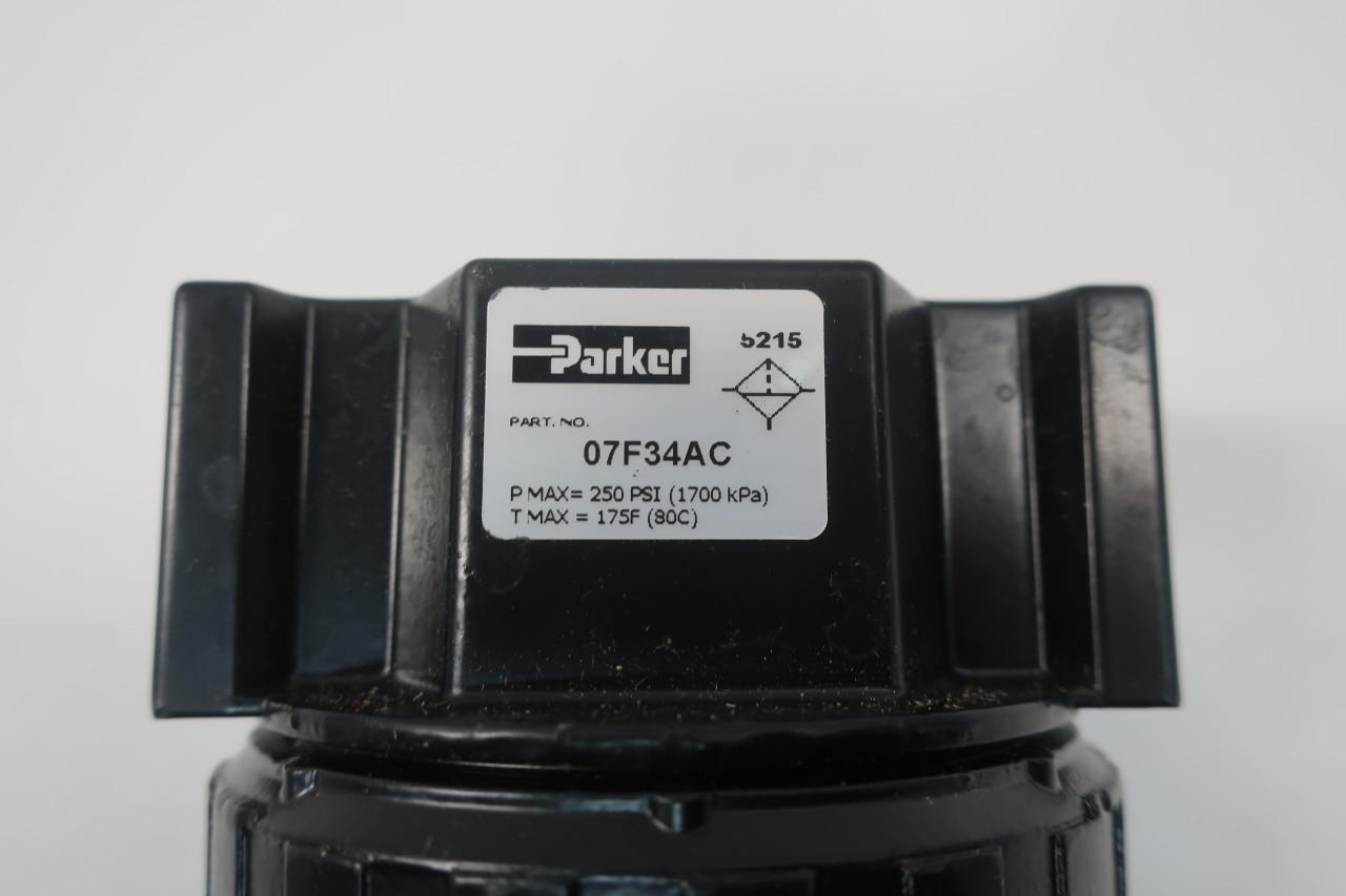 Parker 07F34AC Pneumatic Filter 1/2in Npt 250psi 