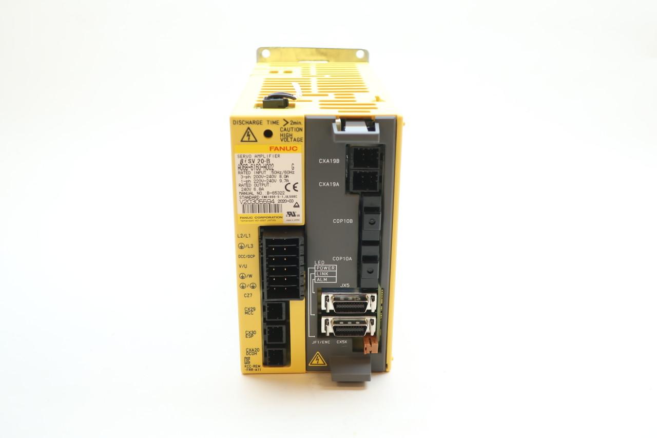 Fanuc A06B-6160-H002 Bisv20-b Servo Amplifier 6.8a 240v-ac 3ph