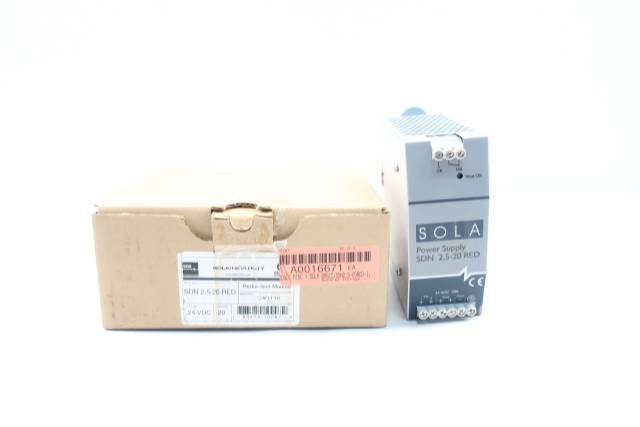 EGS SDN 2.5-20 RED SOLA/HEVI-DUTY POWER SUPPLY 24V-DC 20A AMP