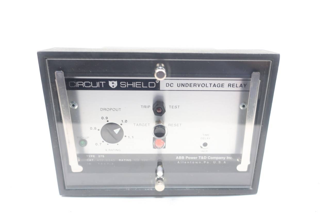 Abb 439U6345 Circuit Shield Dc Undervoltage Relay 125vdc
