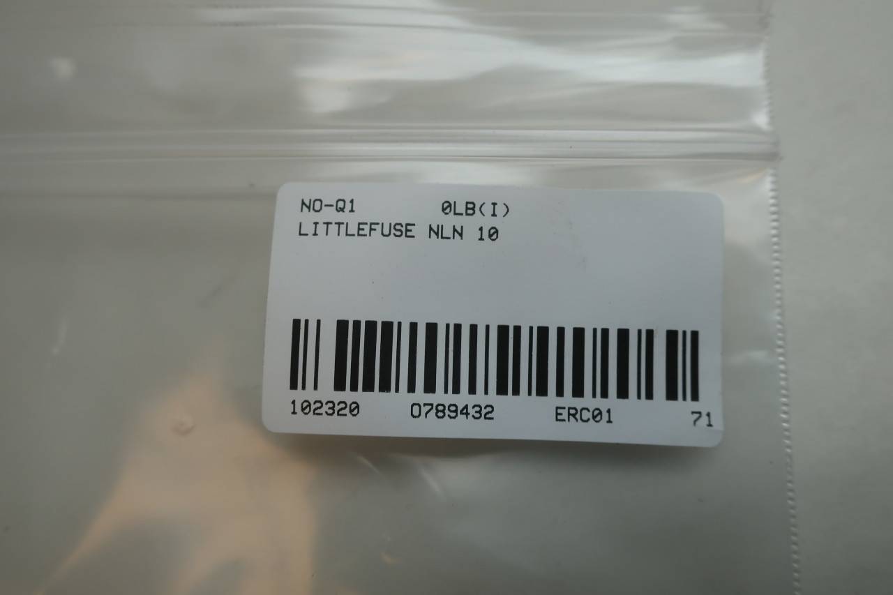 Class K5 Box of 10 250Volt Littelfuse NLN10 One Time Fuse 10Amp Class K5 Box of 10 250Volt Littelfuse NLN10 One Time Fuse 10Amp