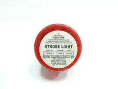 NORTH AMERICAN SIGNAL CO DFS550-R RED STROBE LIGHT MODULE 12/48V-DC
