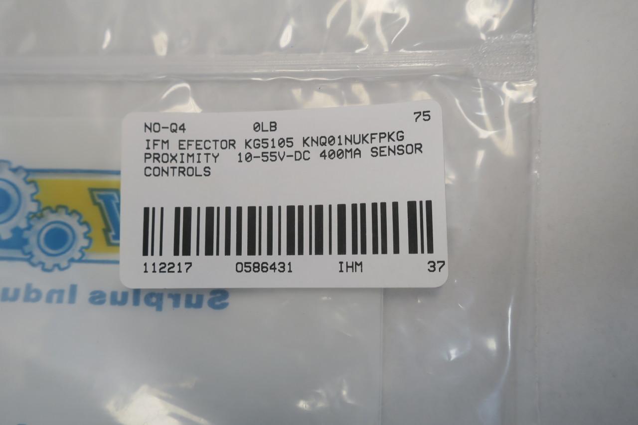 Ifm Efector KN5105 KNQ01NUKFPKG Level Sensor 10-36v-dc 