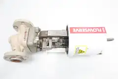 FLOWSERVE MK 1 VALTEK PNEUMATIC STEEL FLANGED GLOBE VALVE 1IN 150
