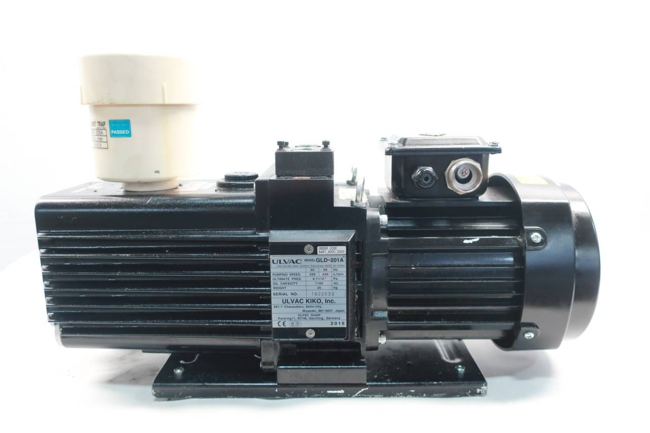 Ulvac GLD201A Rotary Vacuum Pump 240lpm 0.55kw 380460vac