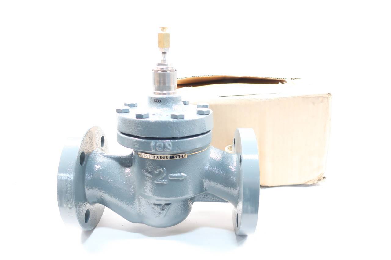 Yamatake V5063A6086 Single Seat Iron Flanged Control Valve Body 2in