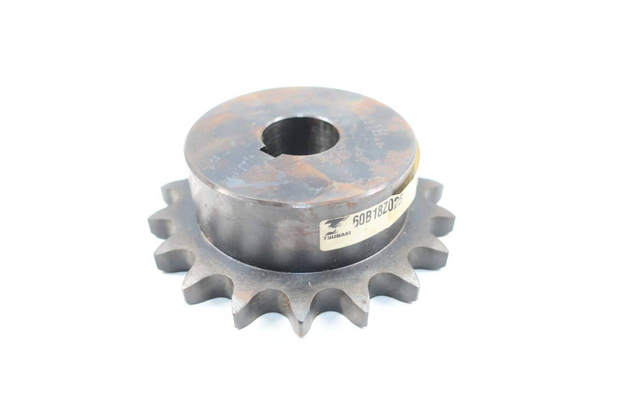 Tsubaki 60B18Z025 Single Roller Chain Sprocket 11/8in 18t