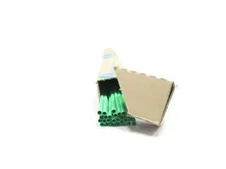 BOX OF 25 ALPHA WIRE FIT221 3/16 GRN GREEN HEAT SHRINK TUBING 3/16IN 4FT