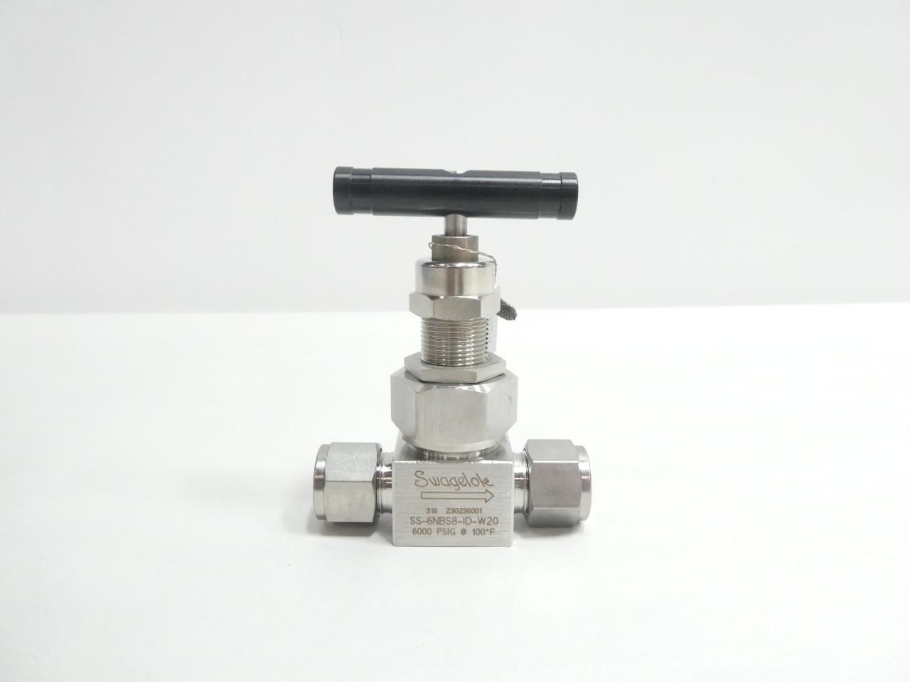 Boîte De 2 Vannes à Aiguille Manuelles Swagelok SS-1RS6-W20-27141 - Inox, 5000 Psi, 3/8"