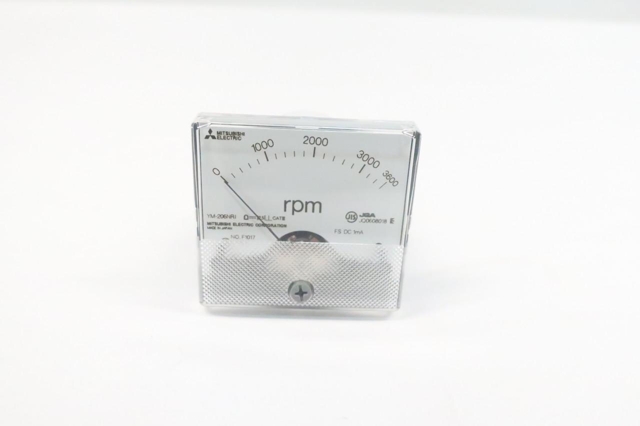 Mitsubishi YM-206NRI Panel Meter 0-3600rpm