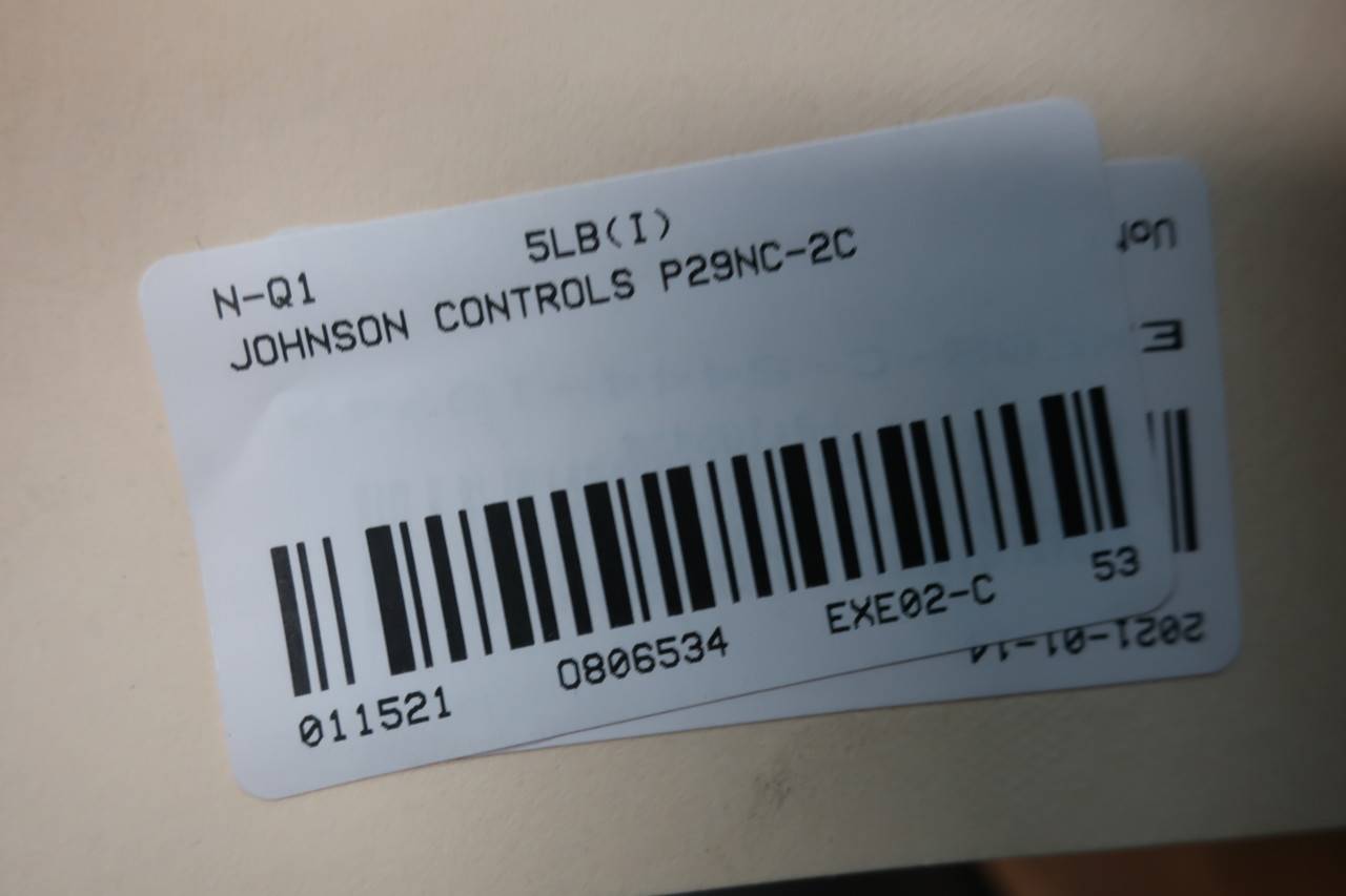 JOHNSON CONTROLS P29NC-2C Pressure Control 0-20IN-HG 120/240V-AC 