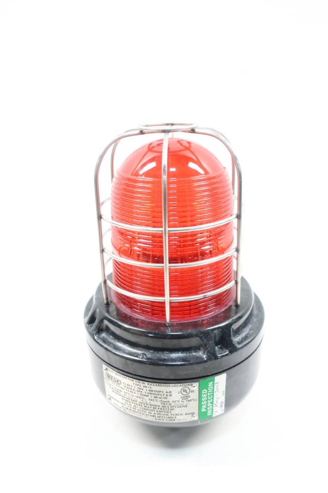 COOPER XB15UL12006RWPNN MEDC RED STROBE BEACON LIGHT 120V-AC