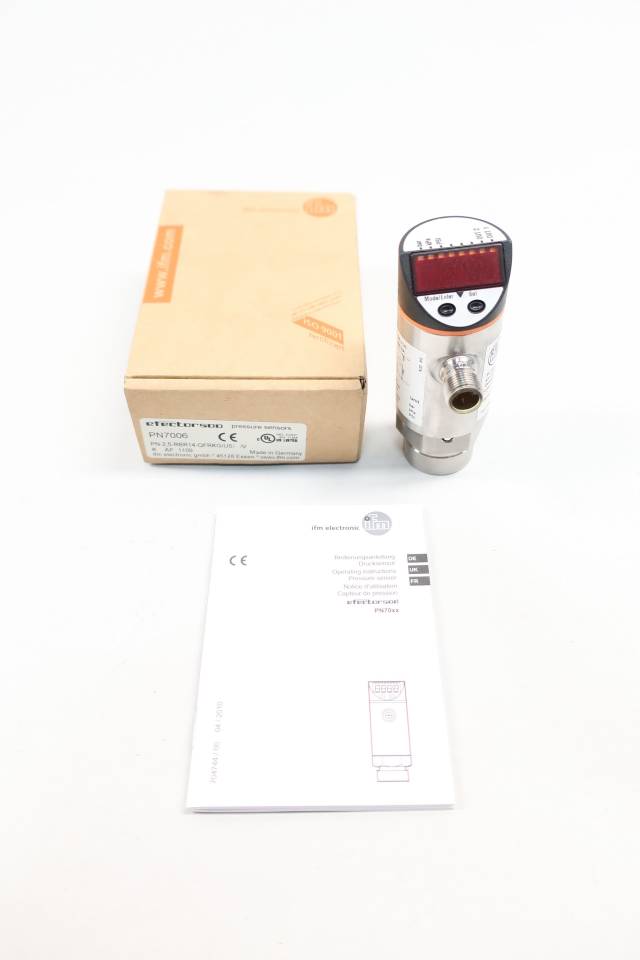 IFM ELECTRONIC PN7006 PN-2.5-RBR14-QFRKG/US PRESSURE SENSOR 0-36.3PSI 18-36V-DC