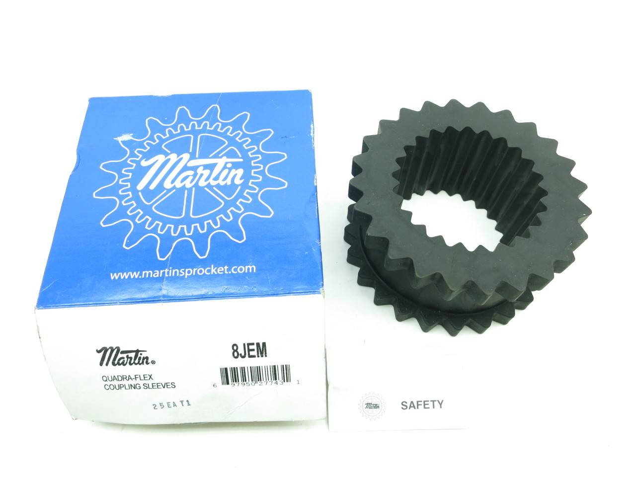 New Martin Sprocket & Gear Quadra Flex Coupling Sleeve 8EM Industrial