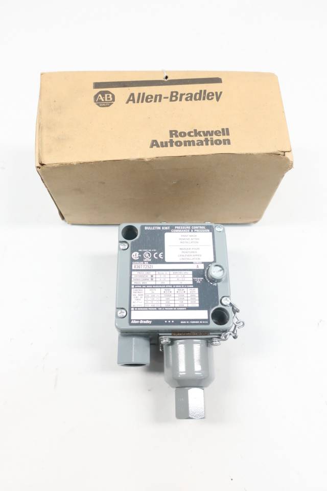 ALLEN BRADLEY 836T-T252J PRESSURE SWITCH SER A 6-75PSI