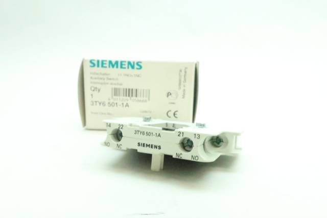 SIEMENS 3TY6 501-1A AUXILIARY SWITCH
