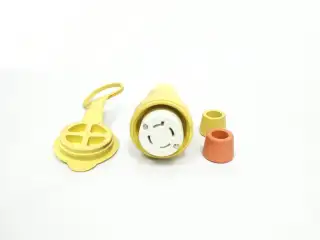 DANIEL WOODHEAD 29W77 WATERTITE YELLOW CONNECTOR 3P 4W 30A AMP 600V-AC